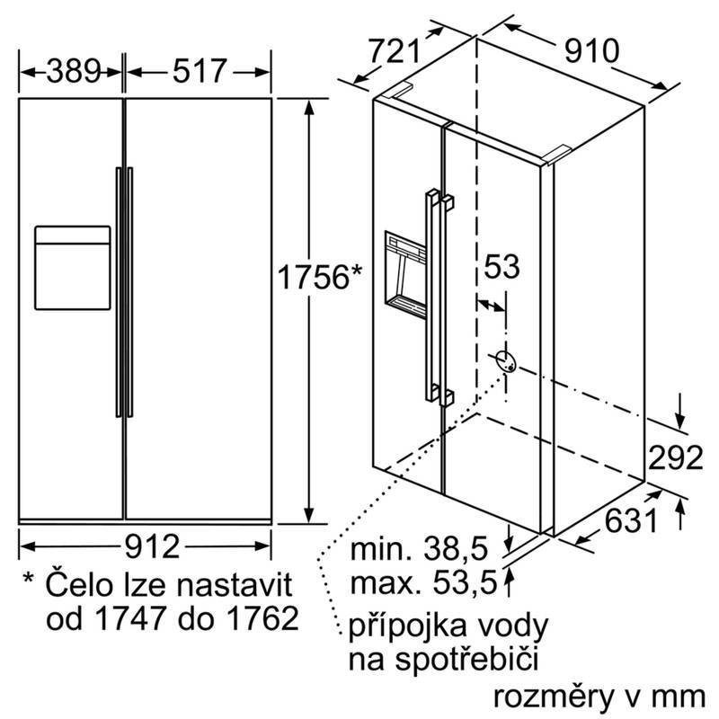 Chladnička s mrazničkou Siemens KA92DHI31 nerez