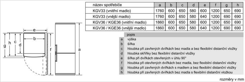 Chladnička s mrazničkou Siemens KG36EVL4A nerez