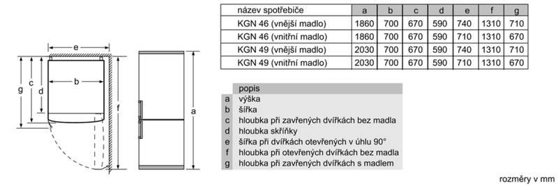 Chladnička s mrazničkou Siemens KG49NXI30 nerez