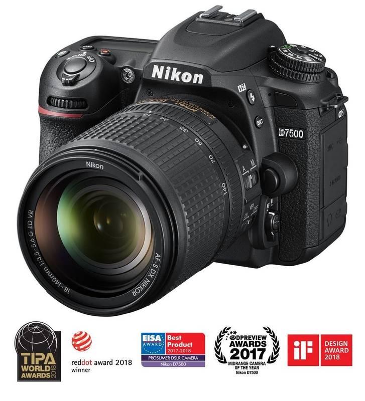 Digitální fotoaparát Nikon D7500 18-140 AF-S VR černý, Digitální, fotoaparát, Nikon, D7500, 18-140, AF-S, VR, černý