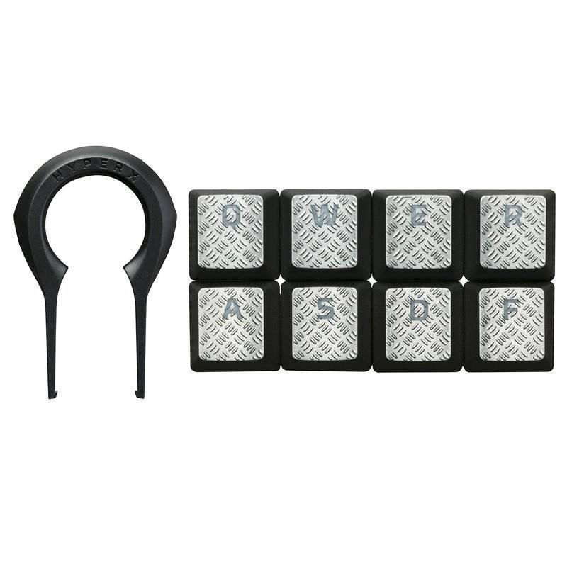 Herní klávesy HyperX FPS & MOBA Upgrade Kit titanium