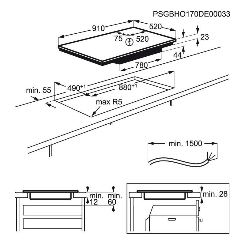 Indukční varná deska Electrolux Inspiration EIV9467 černá