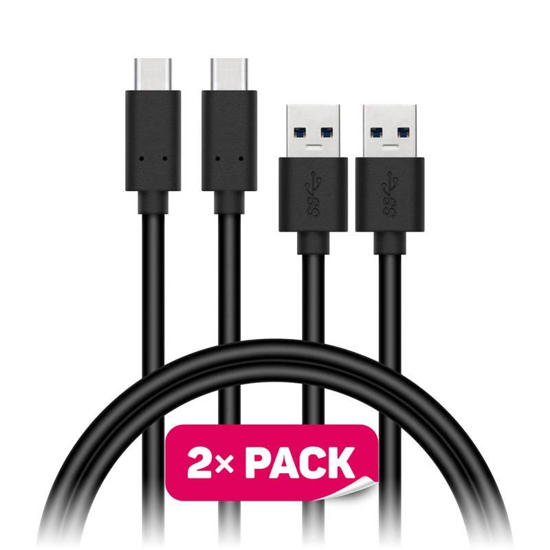 Kabel Connect IT Wirez USB USB-C, 1m černý