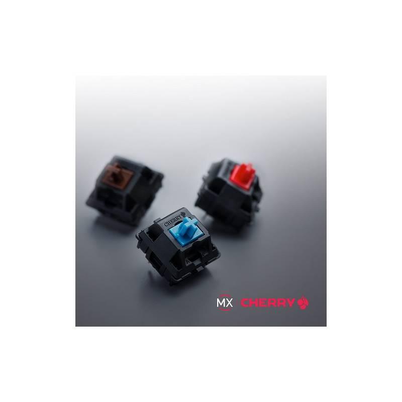 Klávesnice HyperX Alloy Elite RGB mechanická, MX Blue - US černá