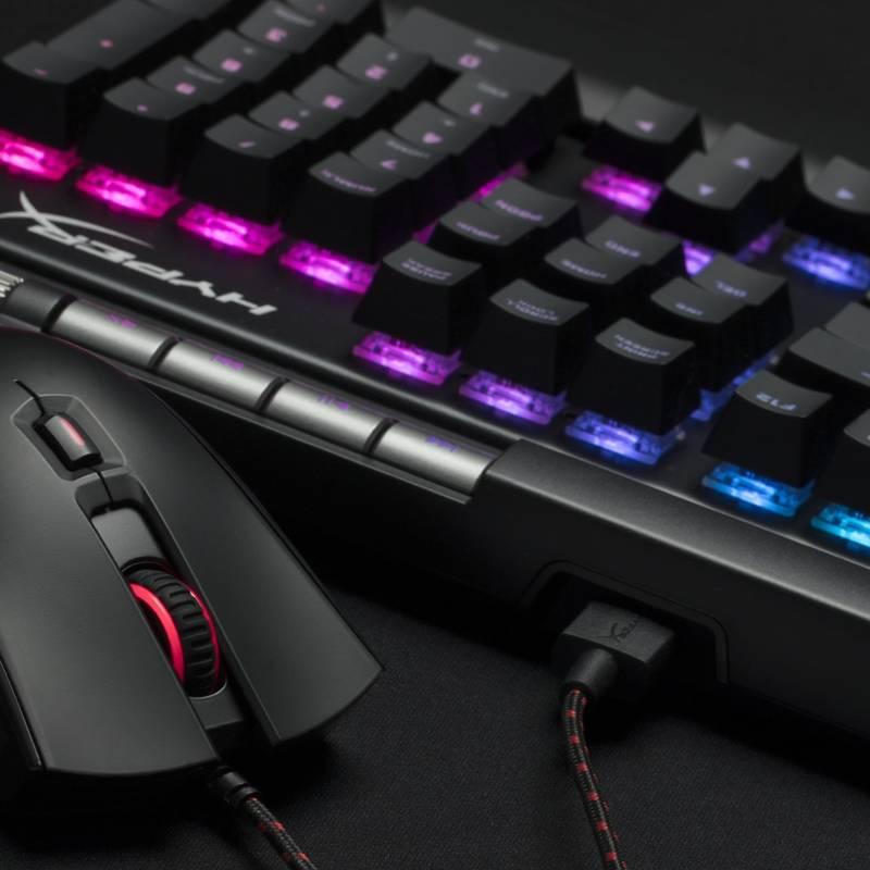 Klávesnice HyperX Alloy Elite RGB mechanická, MX Red - US černá