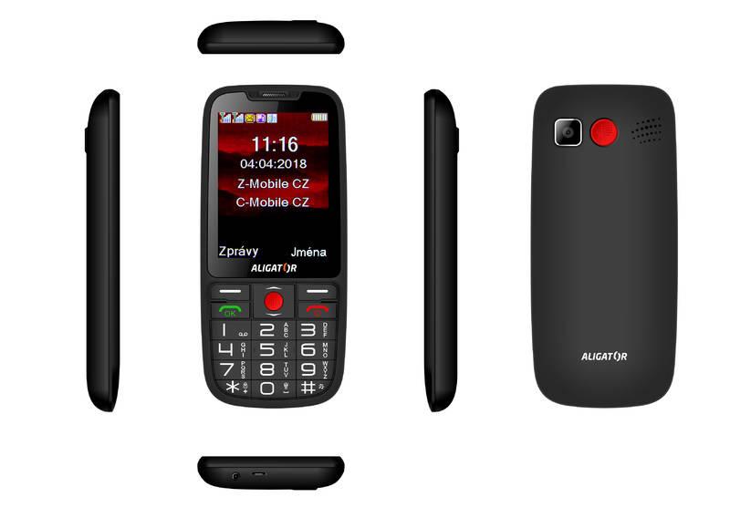 Mobilní telefon Aligator A890 Senior černý, Mobilní, telefon, Aligator, A890, Senior, černý