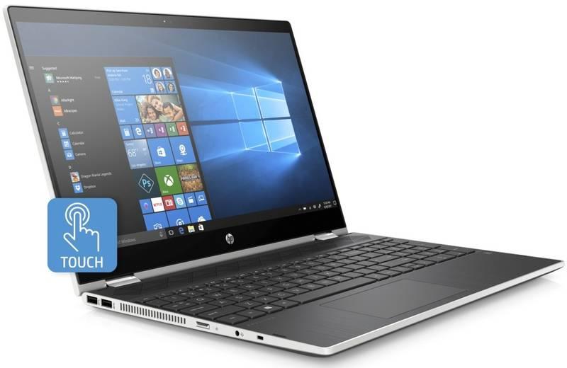Notebook HP Pavilion x360 15-cr0001nc černý stříbrný