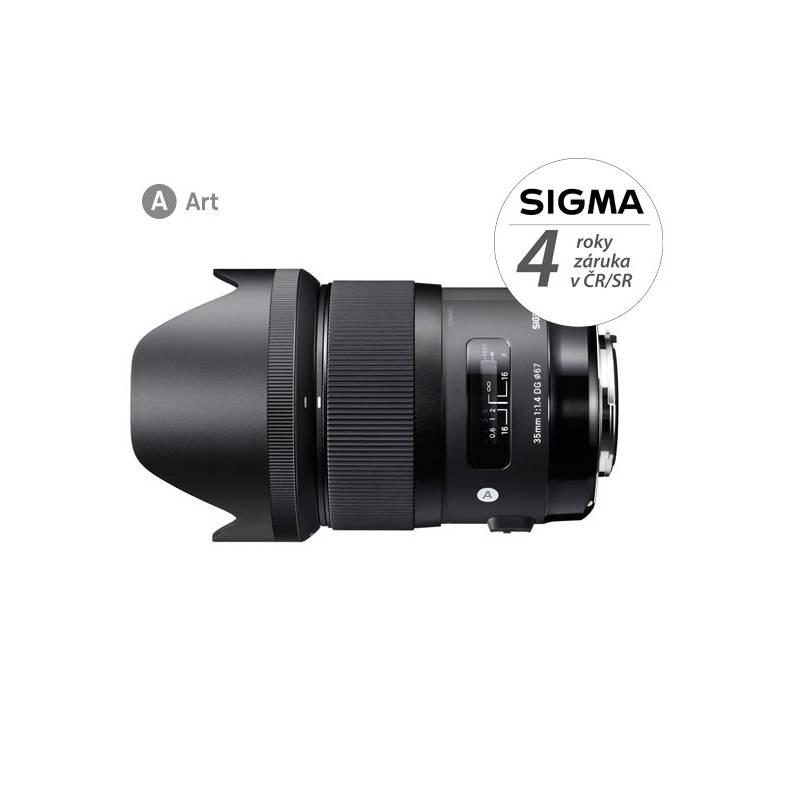 Objektiv Sigma 35 mm f 1.4 DG HSM ART Sony A Mount černý, Objektiv, Sigma, 35, mm, f, 1.4, DG, HSM, ART, Sony, A, Mount, černý