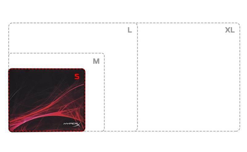 Podložka pod myš HyperX FURY S Pro Gaming Speed Edition S, 29 x 24 cm černá