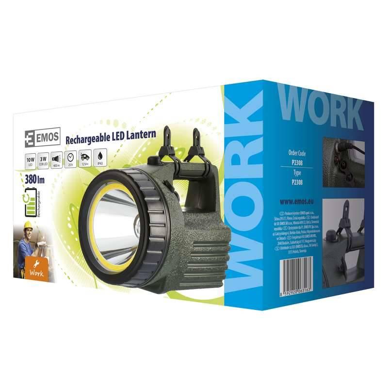 Svítilna EMOS 10W LED COB černá zelená