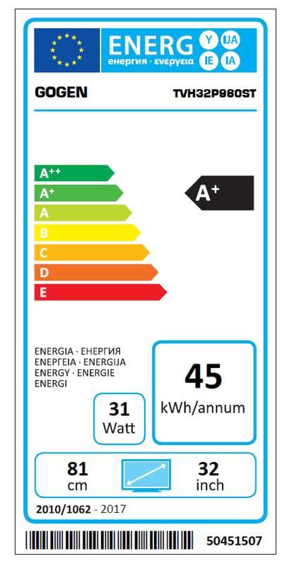 Televize GoGEN TVH 32P960 ST černá
