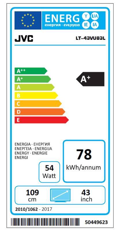 Televize JVC LT-43VU83L černá