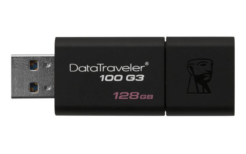 USB Flash Kingston DataTraveler 100 G3 256GB černý