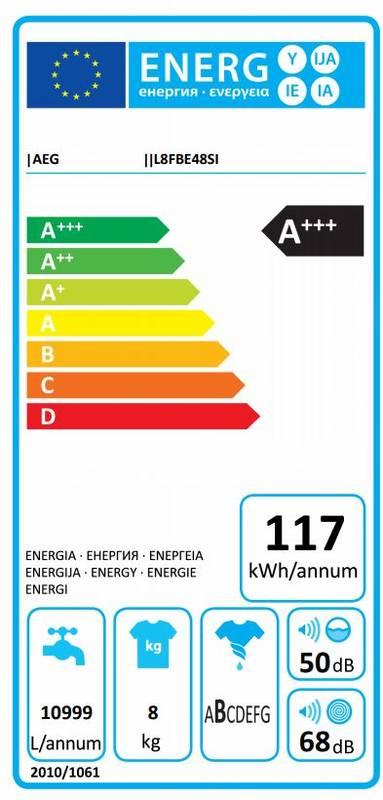 Automatická pračka AEG ÖKOMix® L8FBE48SI bílá