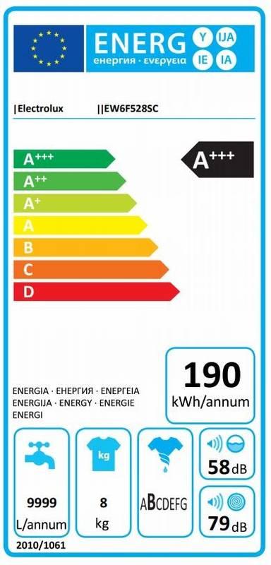 Automatická pračka Electrolux EW6F528SC bílá