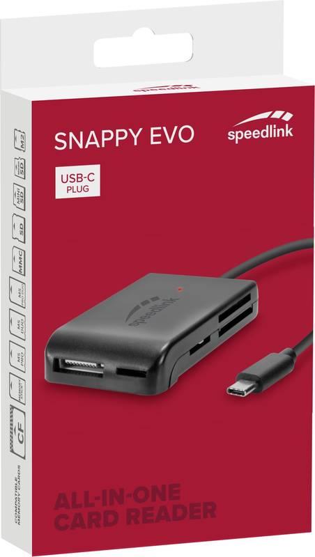 Čtečka paměťových karet Speed Link Snappy Evo All in One, USB-C