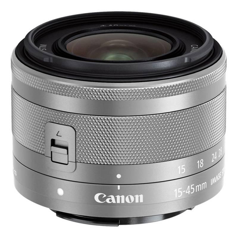 Digitální fotoaparát Canon EOS M100 M 15-45 EH31FJ 16 GB karta šedý
