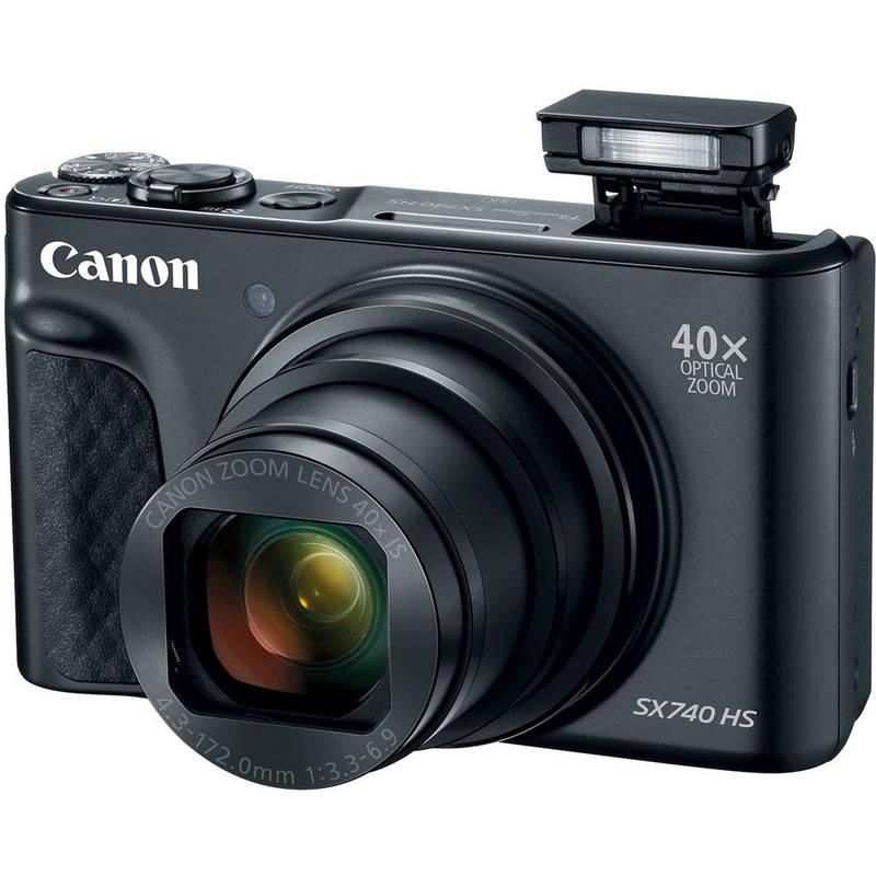 Digitální fotoaparát Canon PowerShot SX740 HS, TRAVEL KIT černý