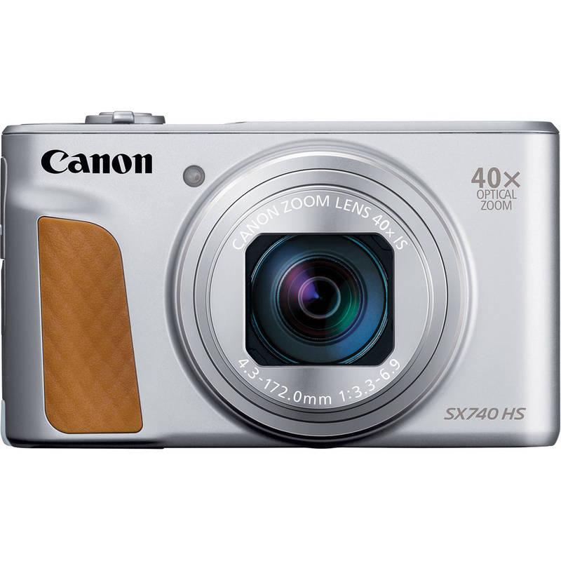 Digitální fotoaparát Canon PowerShot SX740 HS, TRAVEL KIT stříbrný
