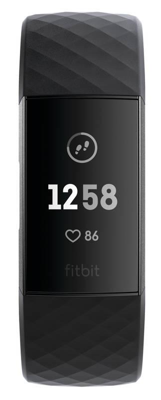 Fitness náramek Fitbit Charge 3 - Graphite, Black