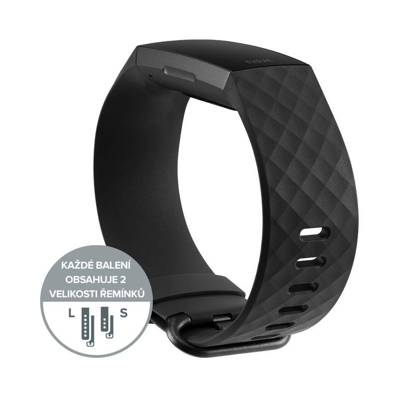 Fitness náramek Fitbit Charge 3 - Graphite, Black