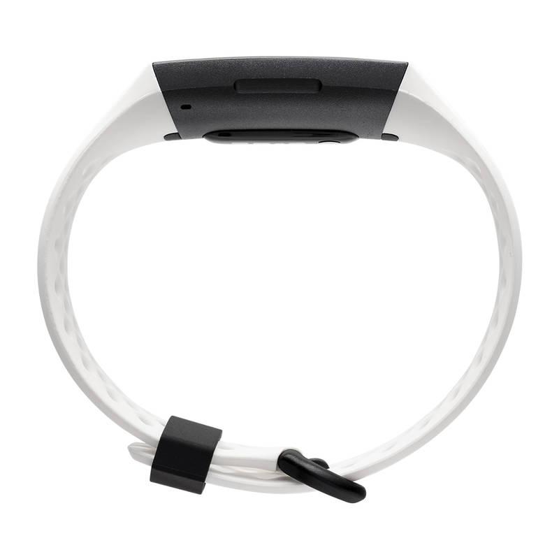 Fitness náramek Fitbit Charge 3 speciální edice - Graphite, White Silicone