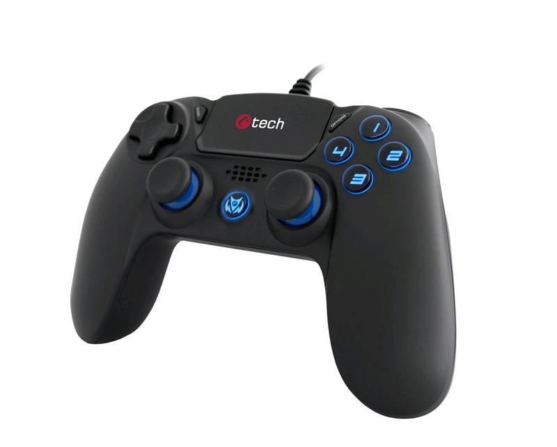 Gamepad C-Tech Themis pro PS4 černý