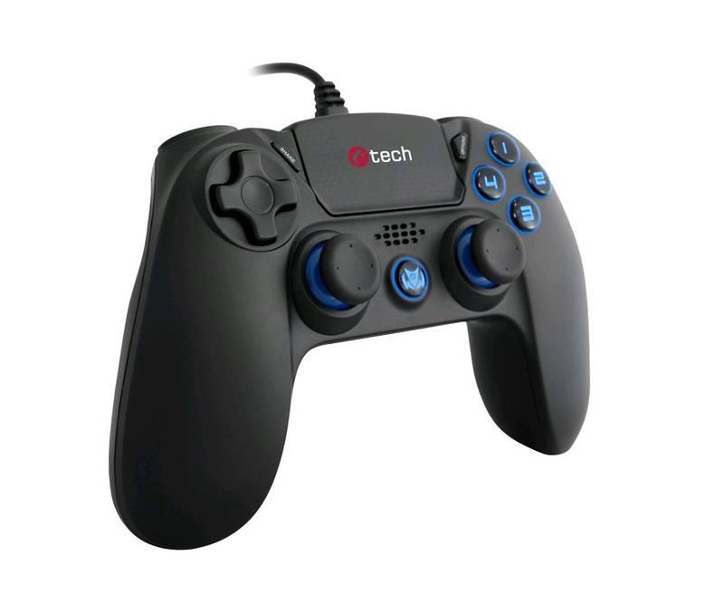 Gamepad C-Tech Themis pro PS4 černý