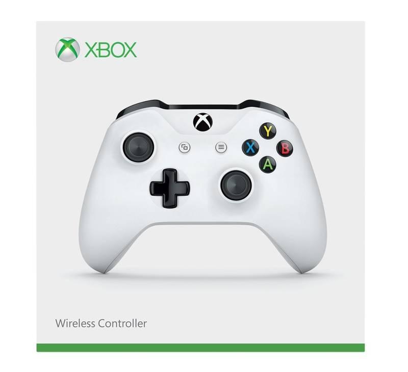 Gamepad Microsoft Xbox One S Wireless - bílý