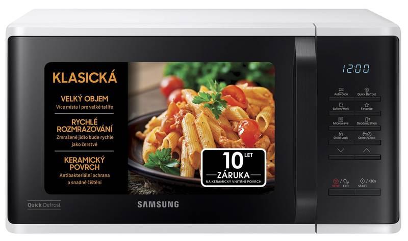 Mikrovlnná trouba Samsung MS23K3513AW EO bílá