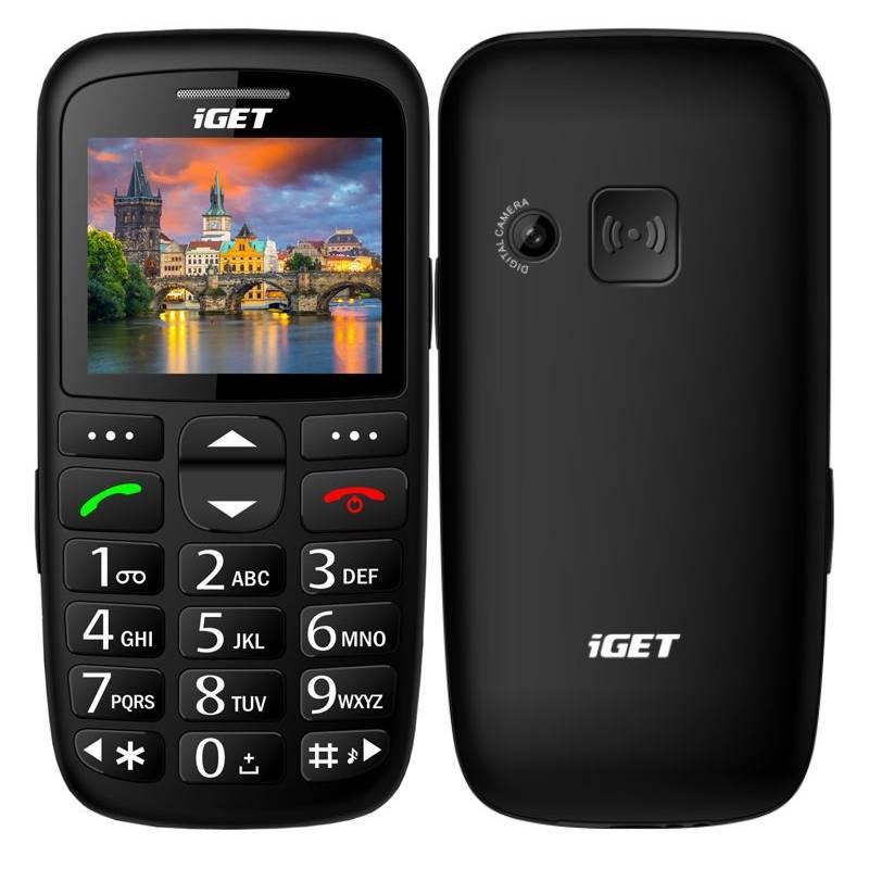 Mobilní telefon iGET D7 Single SIM černý