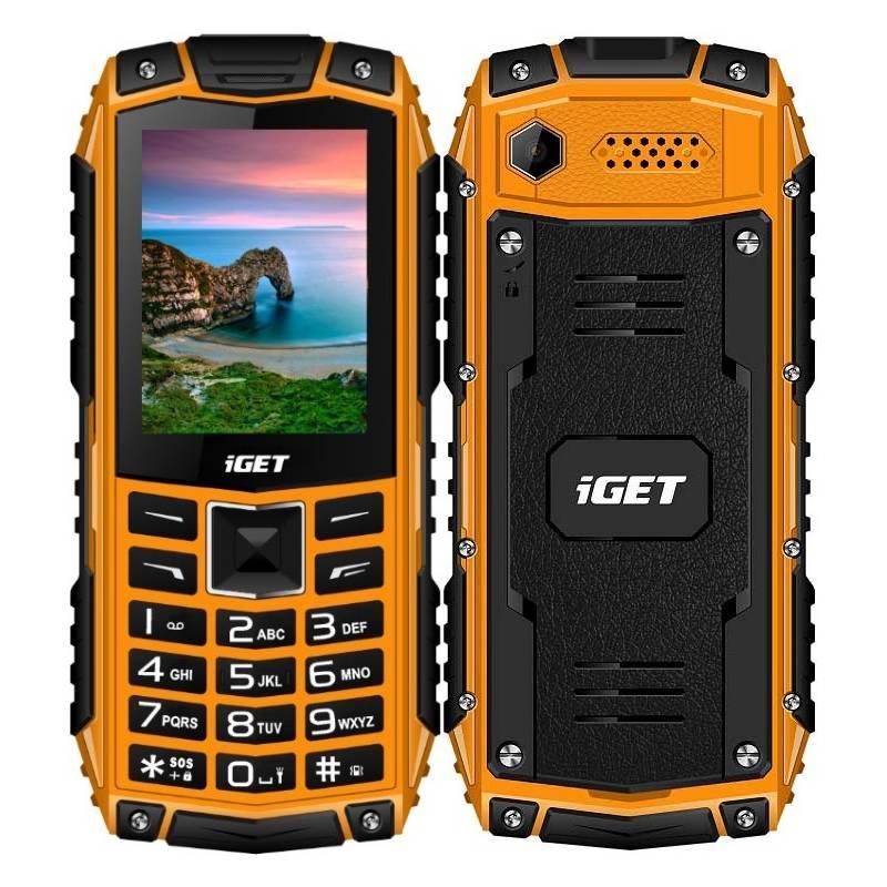 Mobilní telefon iGET Defender D10 Dual SIM oranžový, Mobilní, telefon, iGET, Defender, D10, Dual, SIM, oranžový