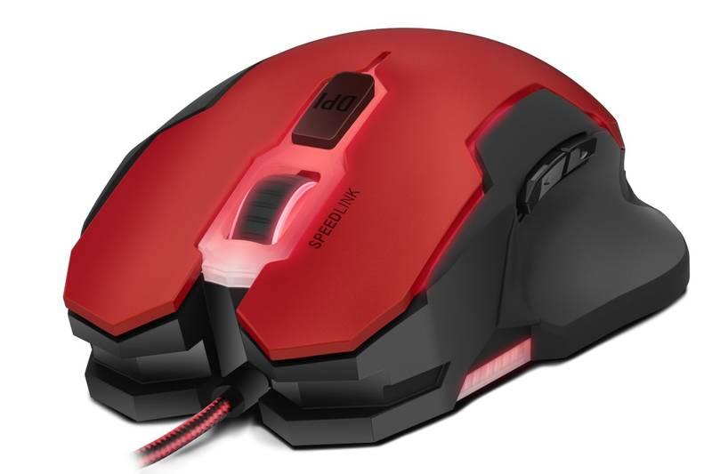 Myš Speed Link Contus Gaming červená, Myš, Speed, Link, Contus, Gaming, červená