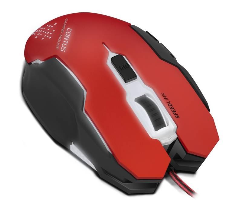 Myš Speed Link Contus Gaming červená