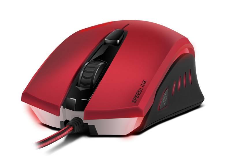 Myš Speed Link Ledos Gaming červená