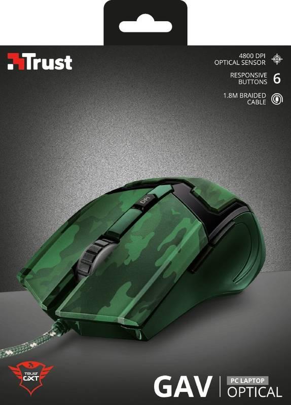 Myš Trust GXT Gaming 101D Gav - Junglle camo