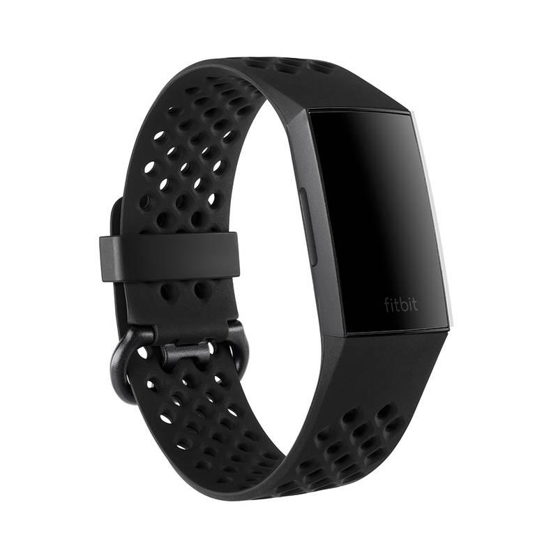 Náramek Fitbit pro Charge 3 sportovní vel. L - černý
