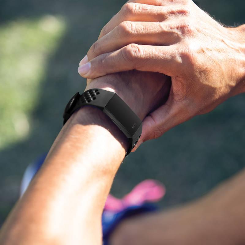 Náramek Fitbit pro Charge 3 sportovní vel. S - černý