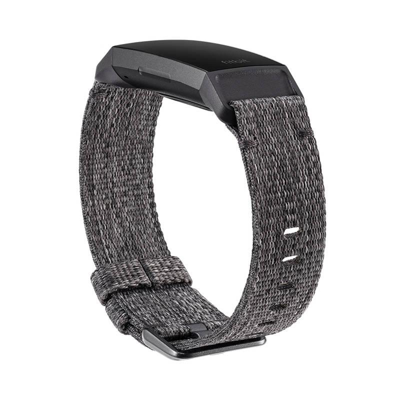 Náramek Fitbit pro Charge 3 tkaný vel. L - charcoal