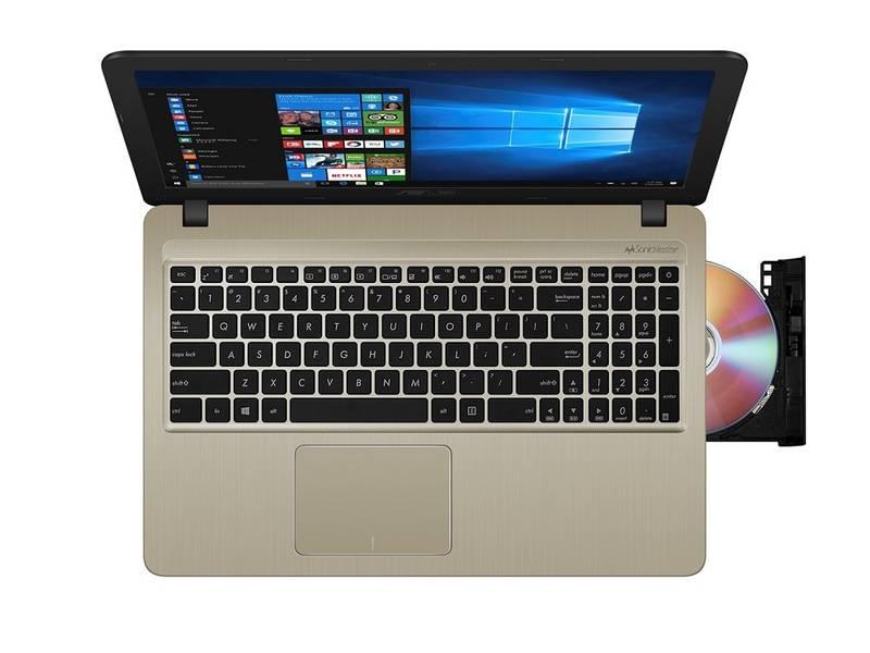 Notebook Asus VivoBook X540NA-GO230T černý zlatý