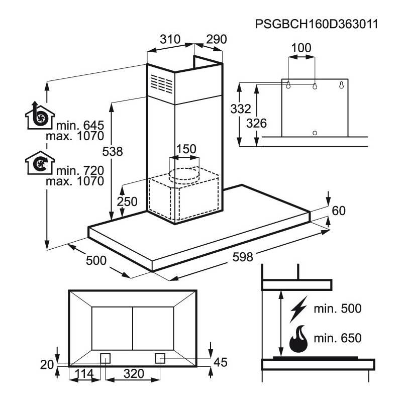 Odsavač par AEG DBB4650M nerez