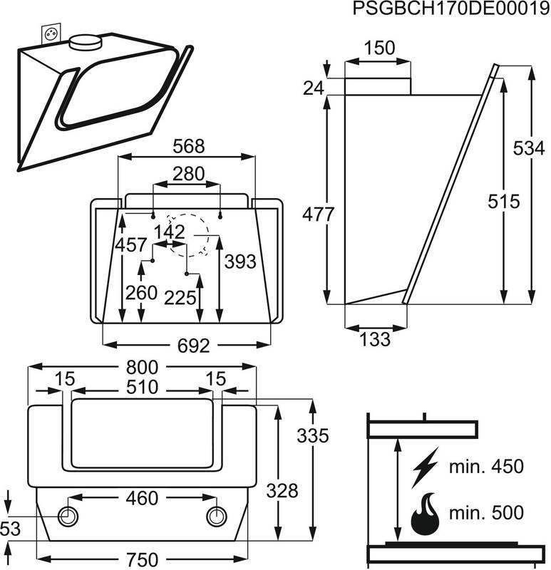 Odsavač par Electrolux LFV218W bílý