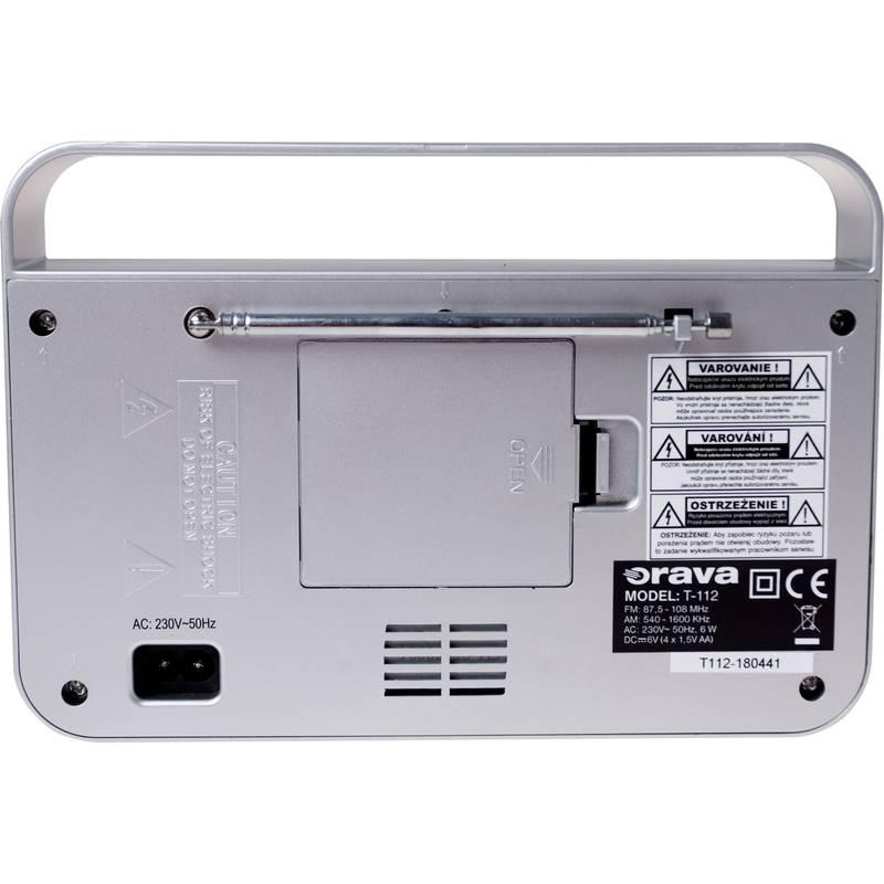 Radiopřijímač Orava T-112 černý
