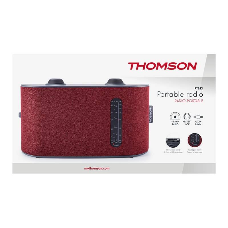 Radiopřijímač Thomson RT253 červený
