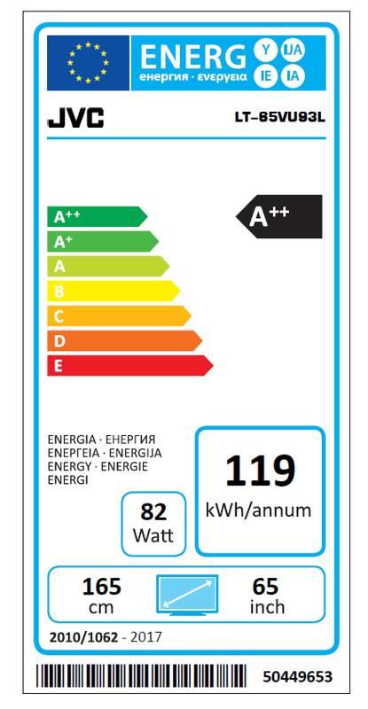 Televize JVC LT-65VU93L černá