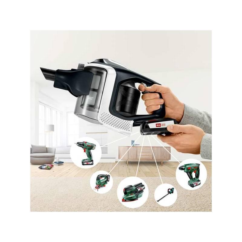 Vysavač tyčový Bosch Unlimited BBS1114 černý stříbrný chrom