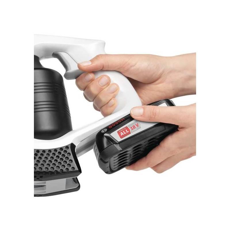 Vysavač tyčový Bosch Unlimited BCS1ALL černý bílý chrom