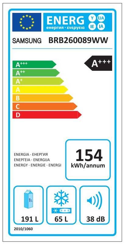 Chladnička s mrazničkou Samsung BRB260089WW EF bílá