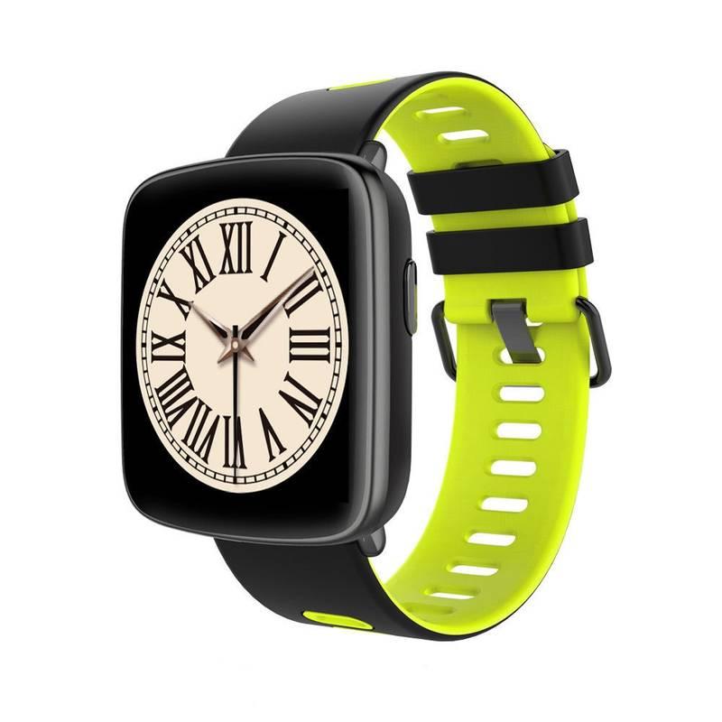 Chytré hodinky IMMAX SW9 černé zelené, Chytré, hodinky, IMMAX, SW9, černé, zelené