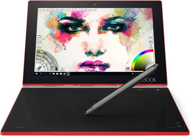 Dotykový tablet Lenovo YOGA Book červený